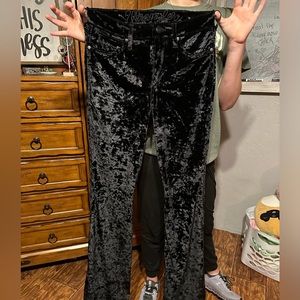 Wrangler Black Retro Velvet Pants